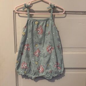 Disney Baby Seafoam Green Winnie the Pooh Print Romper